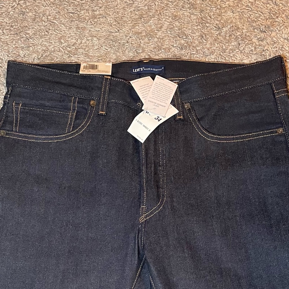 Levis Made in Japan Studio Taper Men's Jeans - Picture 7 of 12